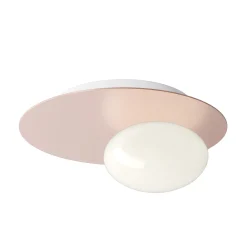 Viadurini Lighting Moderne Wandleuchten-Wand- oder Deckenleuchte aus Aluminium, Metall und weißem Glas - Luma