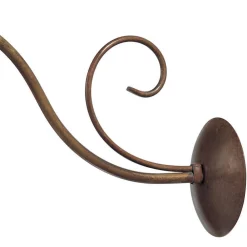 Viadurini Lighting Design Wandleuchten-Wandapplikation aus Messing, Kupfer und Glas - Schnecke