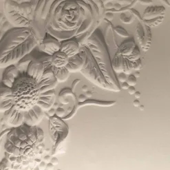 Viadurini Lighting Design Wandleuchten-Wandapplikation in mattweißem Keramikdesign mit dekorativen Blumen - Fluxo