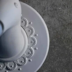 Viadurini Lighting Design Wandleuchten-Wandapplikation in Mattweiß Keramik Modernes Design in Cervo - Memento