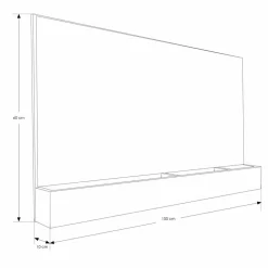 Viadurini Bathroom Wandspiegel|Badspiegel-Wand-Badezimmerspiegel aus natürlichem Teakholz mit Aufbewahrungsfach - Palima