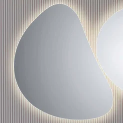 Viadurini Bathroom Badspiegel-Wand-Badezimmerspiegel mit LED-Pirro-Hintergrundbeleuchtung