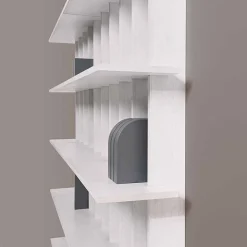 Viadurini Living Moderne Design Bücherregale-Wand-Bücherregal im Shabby-Chic-Stil aus Eschenholz mit modernem Design – Babele