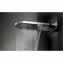 Viadurini Taps Duschköpfe-Wandduschkopf mit Duschstrahl und Wasserfall Made in Italy - Como