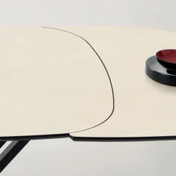 Viadurini Living Tisch Höhenverstellbar-Wandelbarer ausziehbarer Couchtisch aus Metall und Keramik - Gioacco