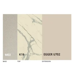 Viadurini Living Tisch Höhenverstellbar-Wandelbarer Couchtisch im Metall- und Keramikdesign Made in Italy - Saturn