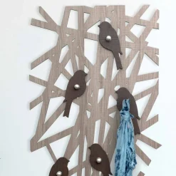 Viadurini Decor Wandgarderobe-Wandgarderobe aus farbigem Holz mit modernem Design - Alberuccell