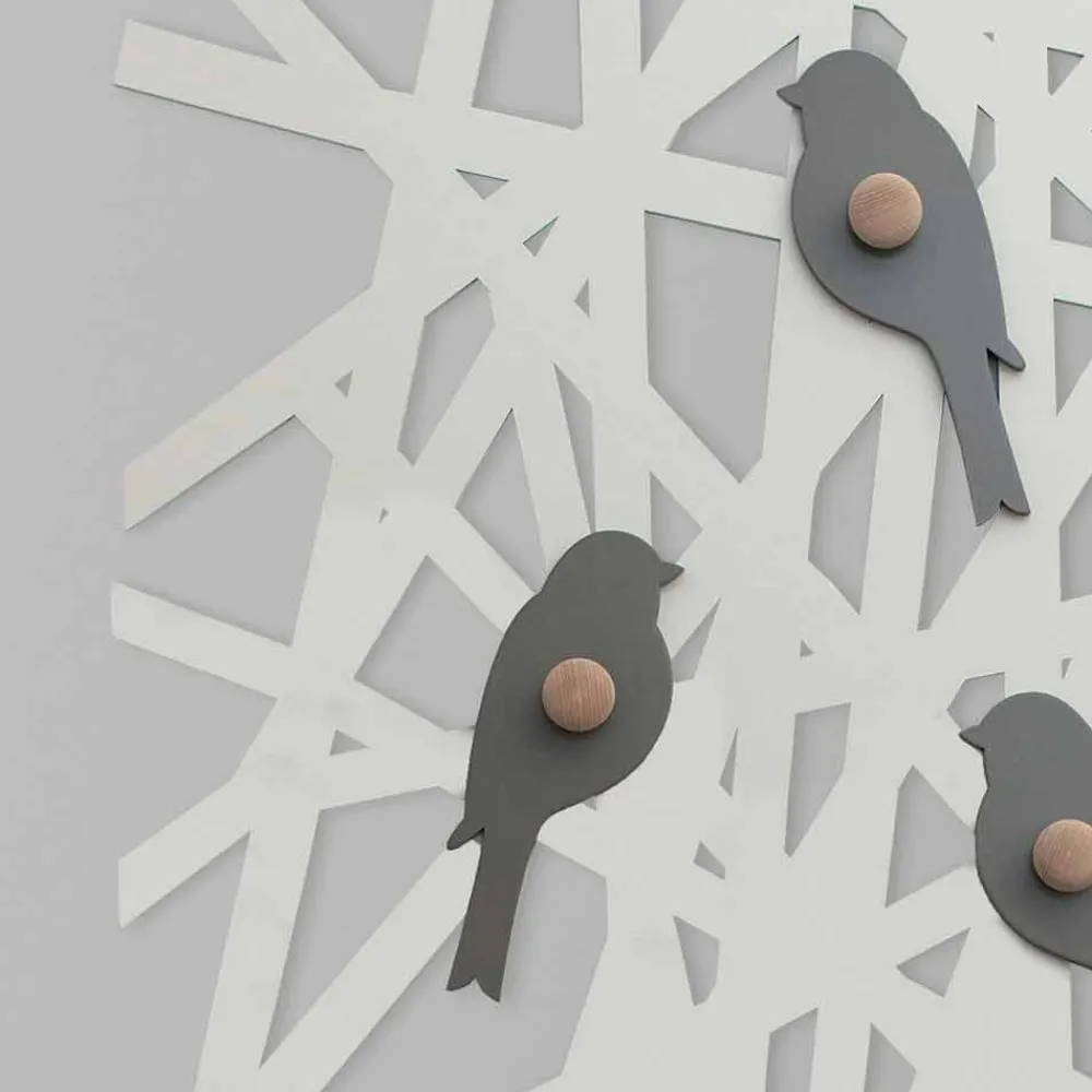 Viadurini Decor Wandgarderobe-Wandgarderobe aus farbigem Holz mit modernem Design - Alberuccell