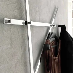 Viadurini Living Wandgarderobe-Wandgarderobe aus lackiertem Metall mit 5 Stiften Made in Italy - Olmium