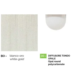 Viadurini Lighting Pendelleuchten Vintage-Wandgartenlaterne aus weißem Aluminium, hergestellt in Italien, Anusca