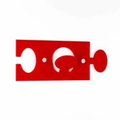 Viadurini Decor Wandgarderobe-Wandhalterungen aus farbigem Plexiglas Modernes Design 4 Stück - Fratack