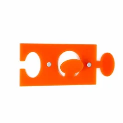 Viadurini Decor Wandgarderobe-Wandhalterungen aus farbigem Plexiglas Modernes Design 4 Stück - Fratack