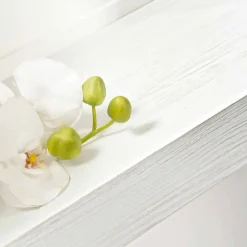 Viadurini Living Konsolentisch Flur-Wandkonsolenoberteil aus Grau, Weiß oder Cortenholz und Plexiglas - Leopardi