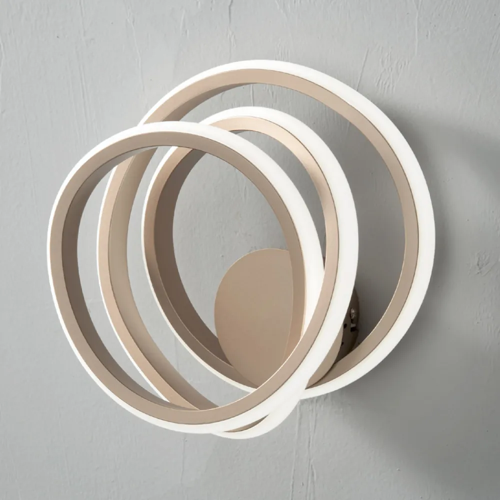 Viadurini Lighting Moderne Wandleuchten-Wandlampe aus goldfarbenem Metall Modernes Design Schlafzimmer - Point