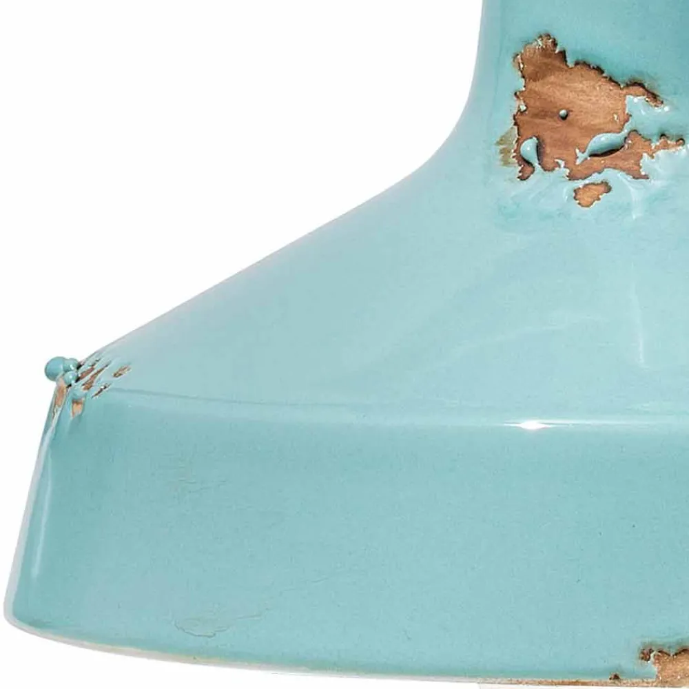 Ferroluce Vintage Wandleuchten-Wandlampe aus Keramik handgefertigt Sandra