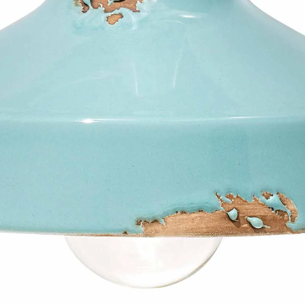 Ferroluce Vintage Wandleuchten-Wandlampe aus Keramik handgefertigt Sandra