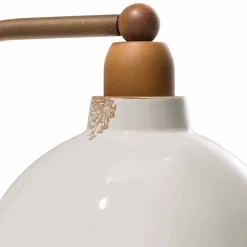 Ferroluce Vintage Wandleuchten-Wandlampe aus Keramik und Metall Skyler im Industrial Style