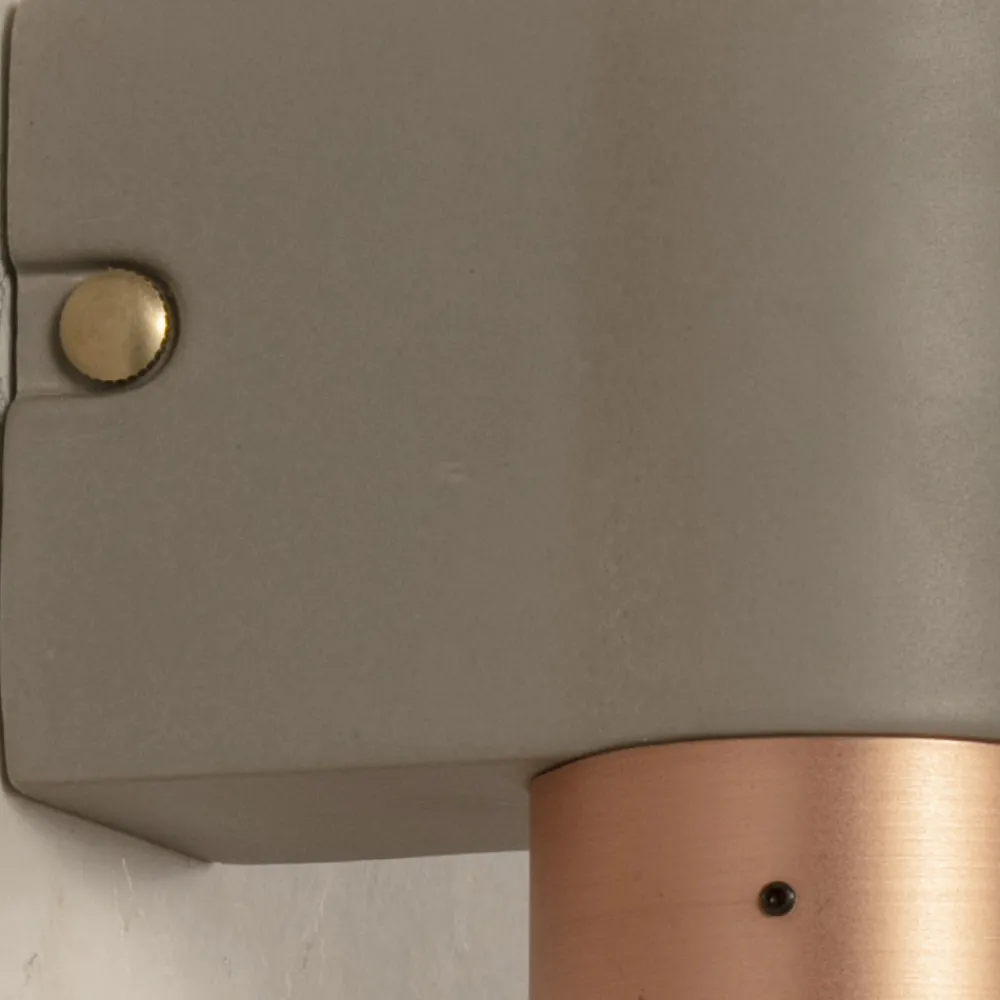 Toscot Moderne Wandleuchten-Wandlampe aus Keramik und Kupfer handgefertigt in Italien - Match