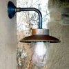 Aldo Bernardi Vintage Wandleuchten-Wandlampe aus Kupfer, Glas und Messing Nabucco