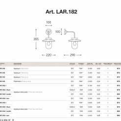 Aldo Bernardi Vintage Wandleuchten-Wandlampe aus Kupfer, Glas und Messing Nabucco