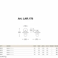 Aldo Bernardi Vintage Wandleuchten-Wandlampe aus Kupfer, Glas und Messing La Traviata von