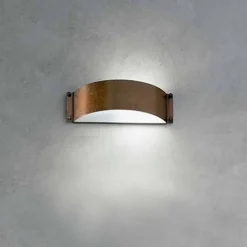 Aldo Bernardi Klassische Wandleuchten-Wandlampe aus Kupfer und Methacrylat Fashion klein