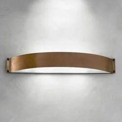 Aldo Bernardi Klassische Wandleuchten-Wandlampe aus Kupfer und Methacrylat Fashion