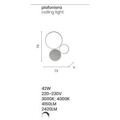 Viadurini Lighting Moderne Wandleuchten-Wandlampe aus lackiertem Metall mit LED Modernes Design - Punto