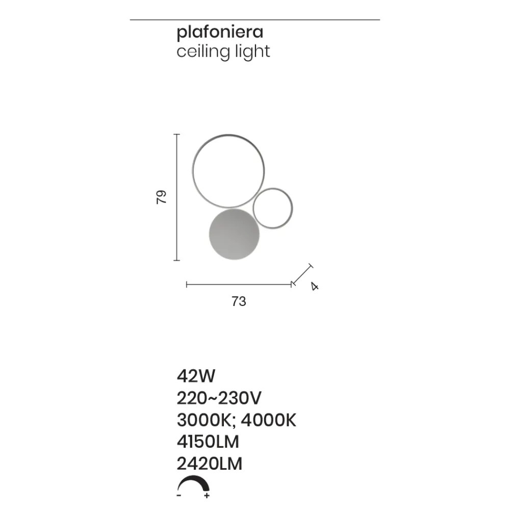 Viadurini Lighting Moderne Wandleuchten-Wandlampe aus lackiertem Metall mit LED Modernes Design - Punto