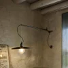 Aldo Bernardi Vintage Wandleuchten-Wandlampe aus Messing mit bewegbaren Arm - Meridiana