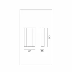 Il Fanale Vintage Wandleuchten-Wandlampe aus Messing und Glas mit 2 Lichtern Handgefertigtes Design - Bound von