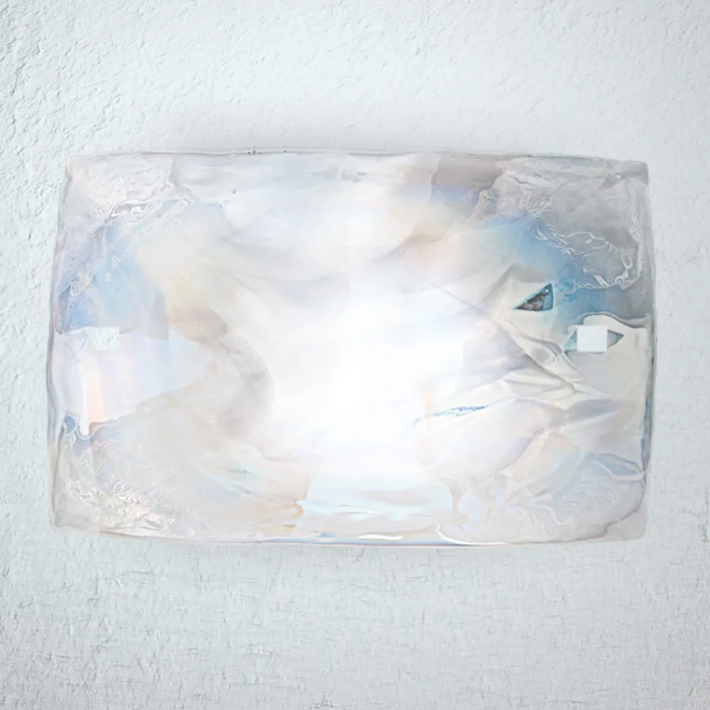 Viadurini Vetro di Venezia Murano Lampen|Moderne Wandleuchten-Wandlampe aus mundgeblasenem Perlmuttglas in Venedig - Chrystal