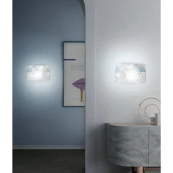 Viadurini Vetro di Venezia Murano Lampen|Moderne Wandleuchten-Wandlampe aus mundgeblasenem Perlmuttglas in Venedig - Chrystal