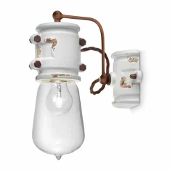 Ferroluce Vintage Wandleuchten-Wandlampe im Urban Style aus Keramik Beth