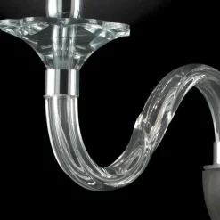 Viadurini Lighting Klassische Wandleuchten-Wandlampe mit zwei Leuchten in Ivy Glas und Kristall, hergestellt in Italien