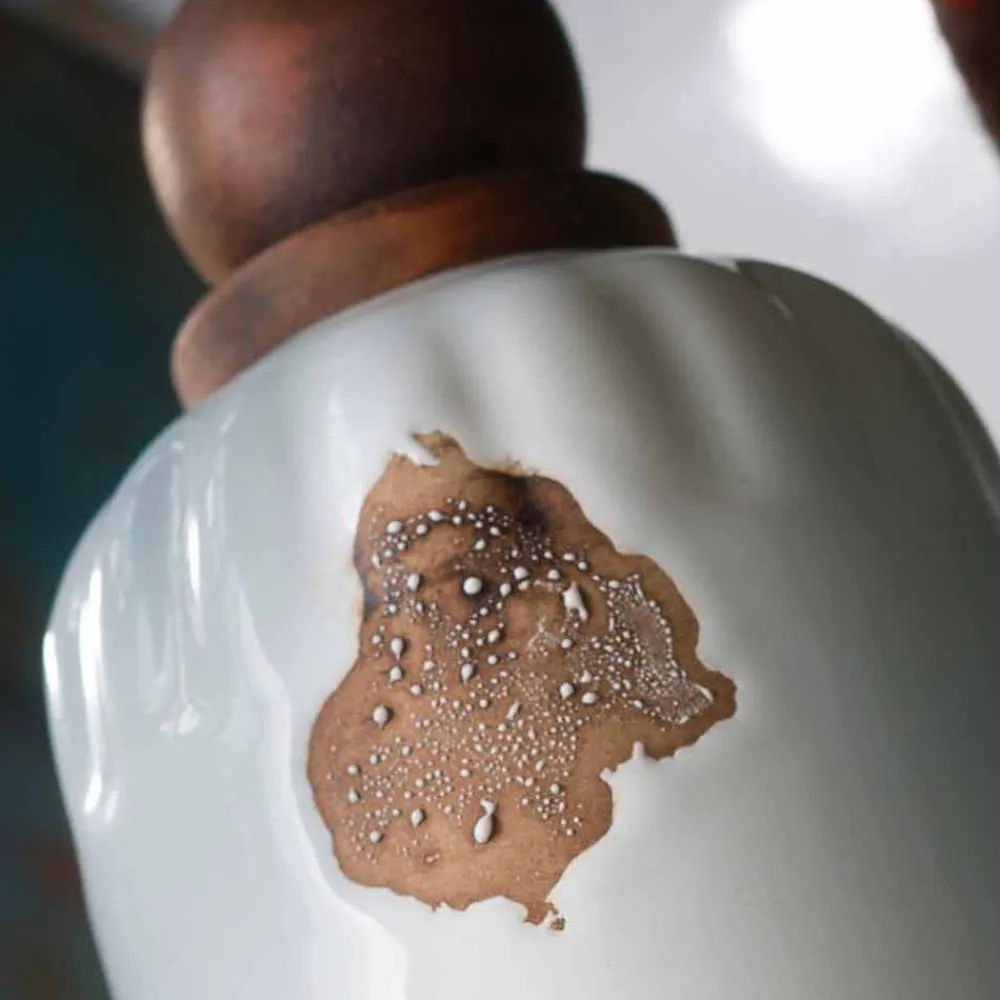 Ferroluce Vintage Wandleuchten-Wandlampe 3-Strahler verstellbar aus Keramik und Metall Lacey