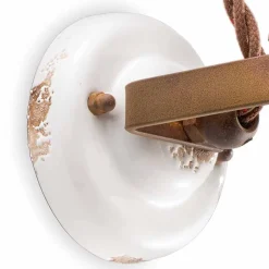 Ferroluce Vintage Wandleuchten-Wandlampe verstellbar aus Keramik und Metall Kendro