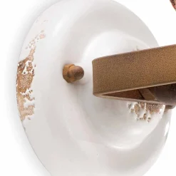 Ferroluce Vintage Wandleuchten-Wandlampe verstellbar aus Keramik und Metall Kendro