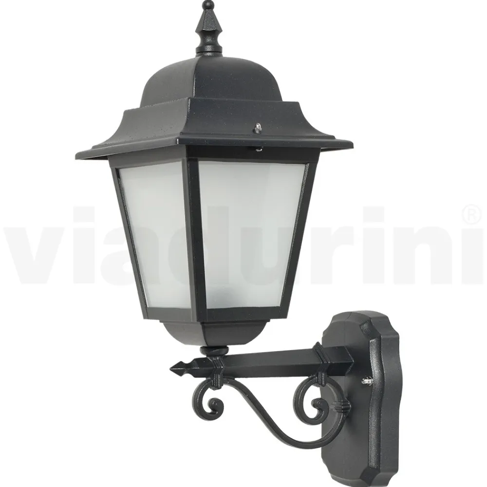 Viadurini Lighting Gartenlaternen-Wandlaterne aus Aluminiumdruckguss und Glasdiffusor - Scintilla