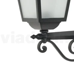 Viadurini Lighting Gartenlaternen-Wandlaterne aus Aluminiumdruckguss und Glasdiffusor - Scintilla