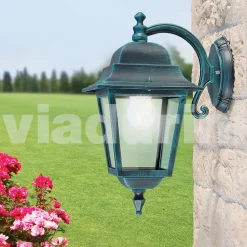 Viadurini Lighting Pendelleuchten Vintage-Wandleuchte aus Aluminium, hergestellt in Italien, Aquilina