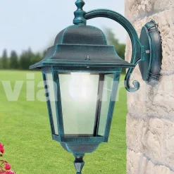Viadurini Lighting Pendelleuchten Vintage-Wandleuchte aus Aluminium, hergestellt in Italien, Aquilina