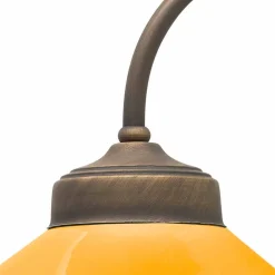 Ferroluce Vintage Wandleuchten-Wandleuchte aus farbiger Keramik und Messing Alice