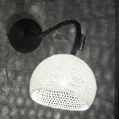 In-es.artdesign Klassische Wandleuchten-Wandleuchte aus Harz und Baumwolle Moderne Textur A1