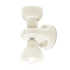 Ferroluce Moderne Wandleuchten-Wandleuchte aus Keramik mit 2 Lichtern, hergestellt in Italien – Berimbau