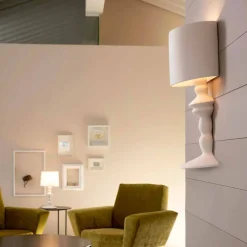 Viadurini Lighting Design Wandleuchten-Wandleuchte aus lackierbarer Keramik mit modernem Design Lampenschirm - Cadabra
