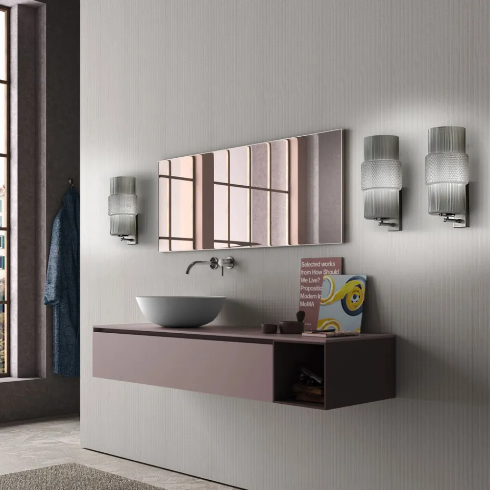 Viadurini Vetro di Venezia Murano Lampen|Moderne Wandleuchten-Wandleuchte aus mundgeblasenem Glas in Venedig und Metall - Satomi