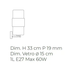 Viadurini Vetro di Venezia Murano Lampen|Moderne Wandleuchten-Wandleuchte aus mundgeblasenem Glas in Venedig und Metall - Satomi