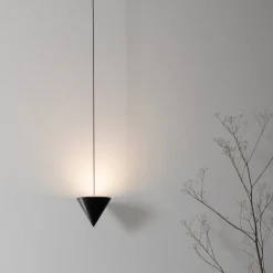 Viadurini Lighting Design Wandleuchten-Wandleuchte aus schwarzem Aluminium und Kegel Tolles minimalistisches Design - Mercado