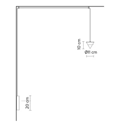 Viadurini Lighting Design Wandleuchten-Wandleuchte aus schwarzem Aluminium und Kegel Tolles minimalistisches Design - Mercado